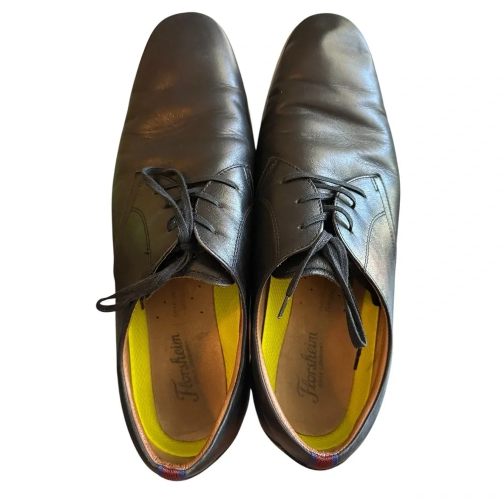 Florsheim Transit Plain Toe Oxford Men's Shoes Leather Black CH 15190 Size 12 M